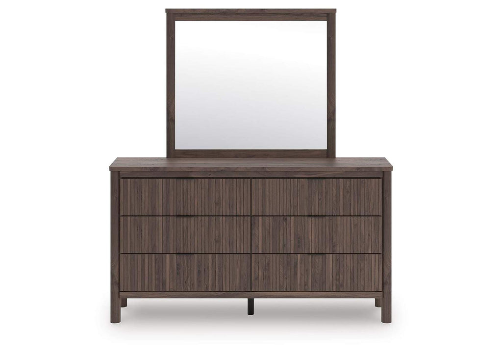 Cadmori Full Panel Bed, Dresser and Mirror