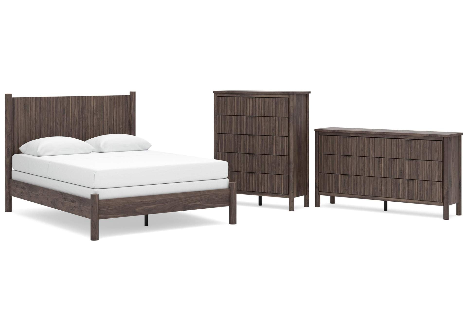Cadmori Queen Panel Bed, Dresser and Chest