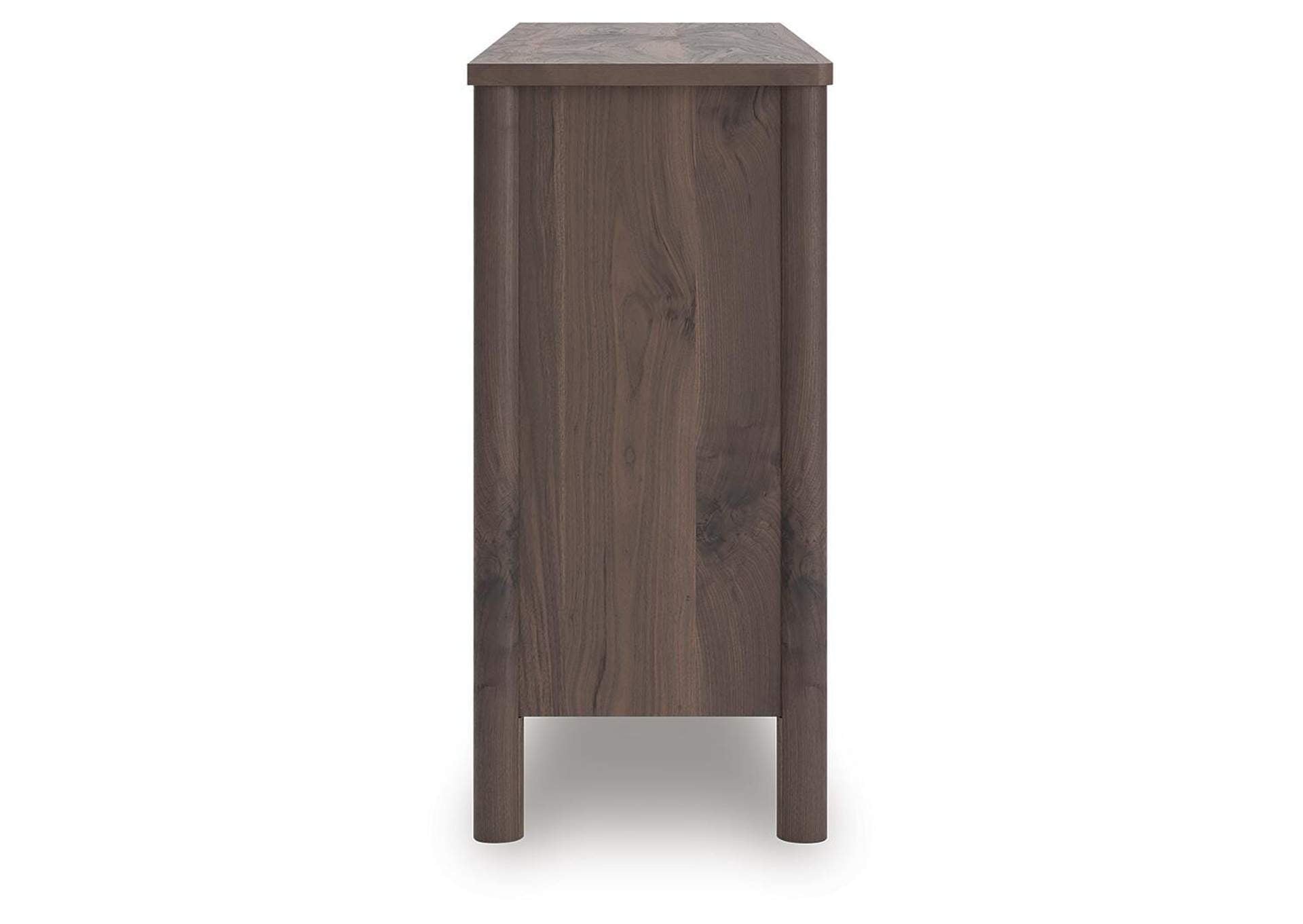 Cadmori Queen Panel Bed and Dresser side view