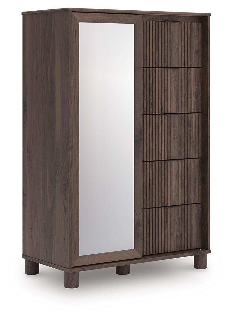 Pamytta Dressing Chest in Brown, angle view