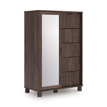 Pamytta Dressing Chest in Brown, angle view