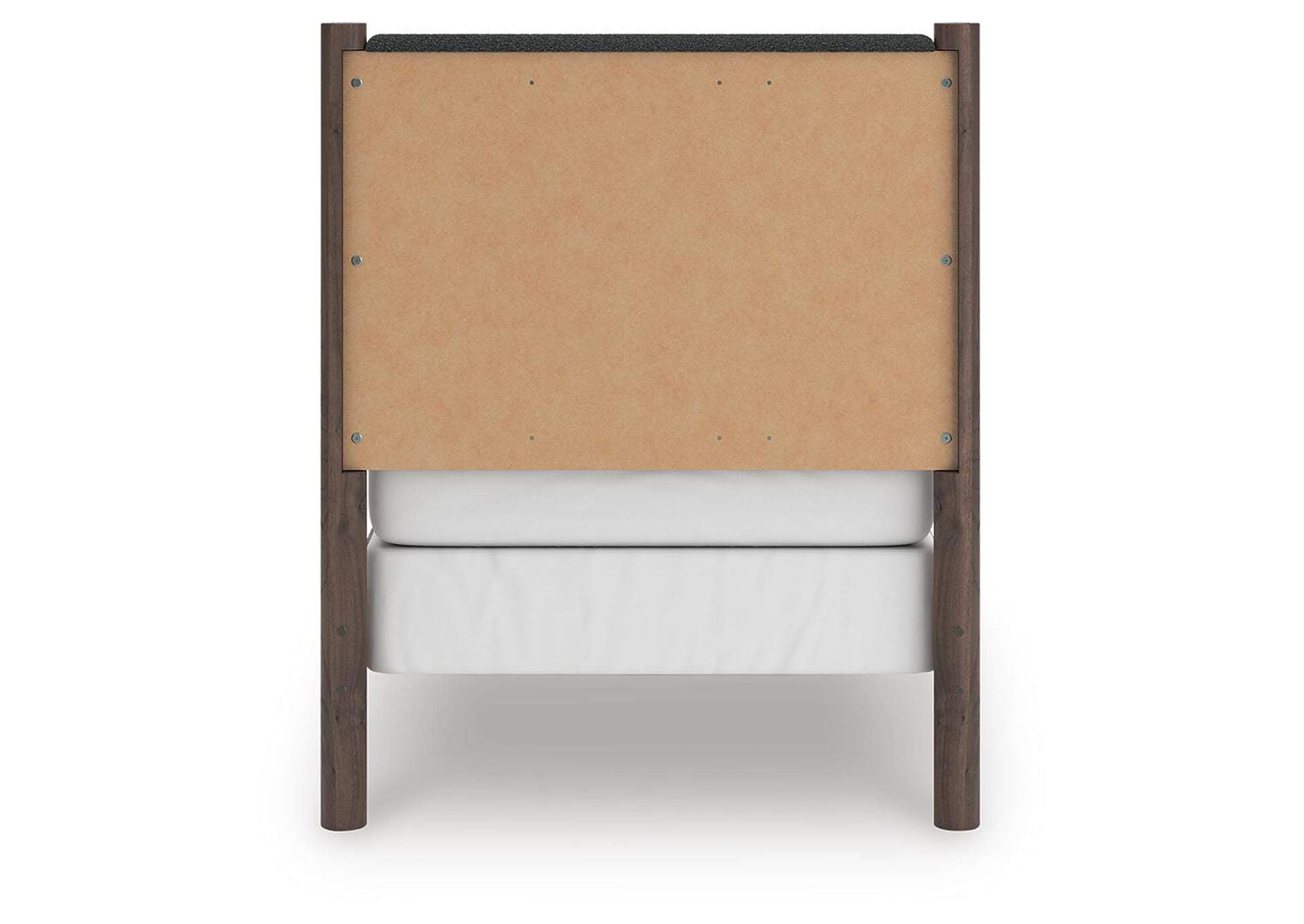 Cadmori Twin Upholstered Panel Bed, Dresser and Nightstand