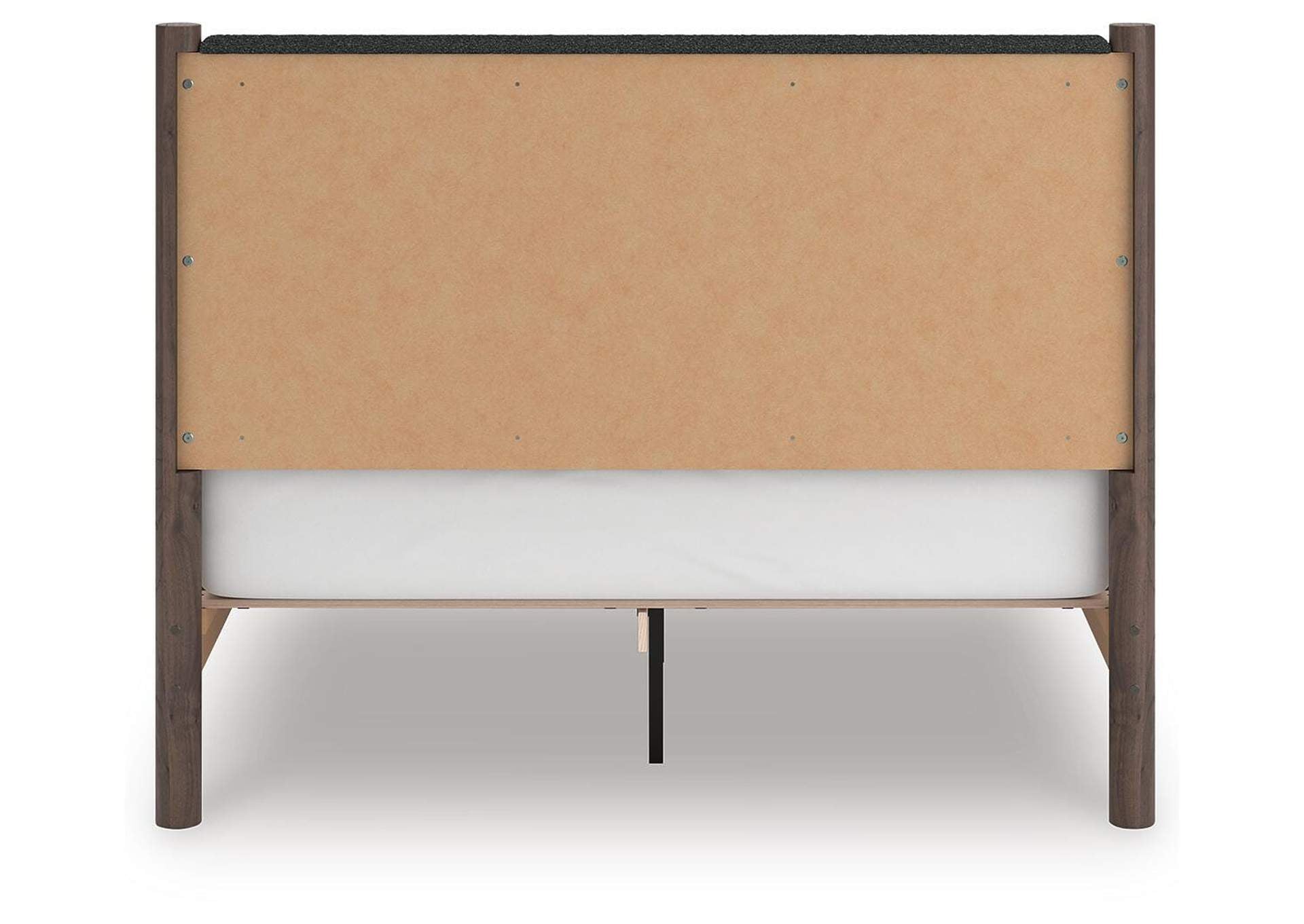 Cadmori Queen Upholstered Panel Platform Bed, Dresser and Chest