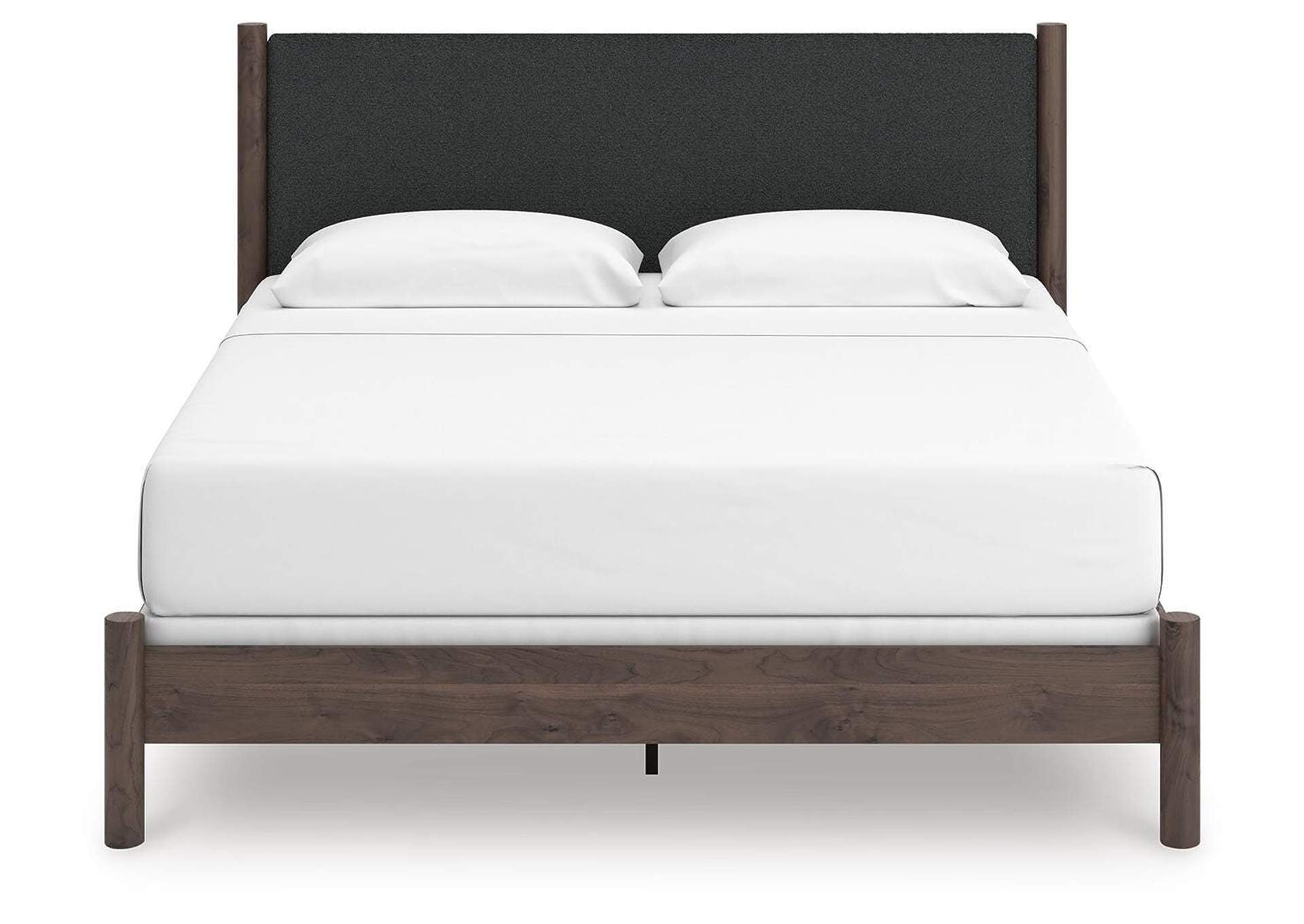 Cadmori King Upholstered Panel Bed, Dresser and Chest