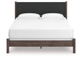 Cadmori King Upholstered Panel Bed and Dresser