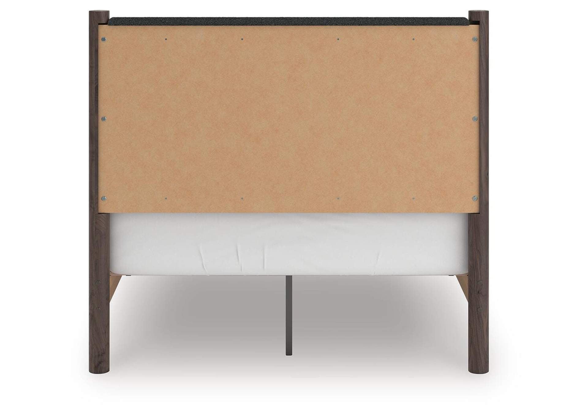 Cadmori Full Upholstered Panel Platform Bed and Dresser