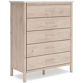 Cadmori Chest of Drawers in Two-tone, angle view