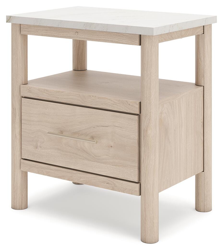 Cadmori Nightstand in Two-tone, angle view