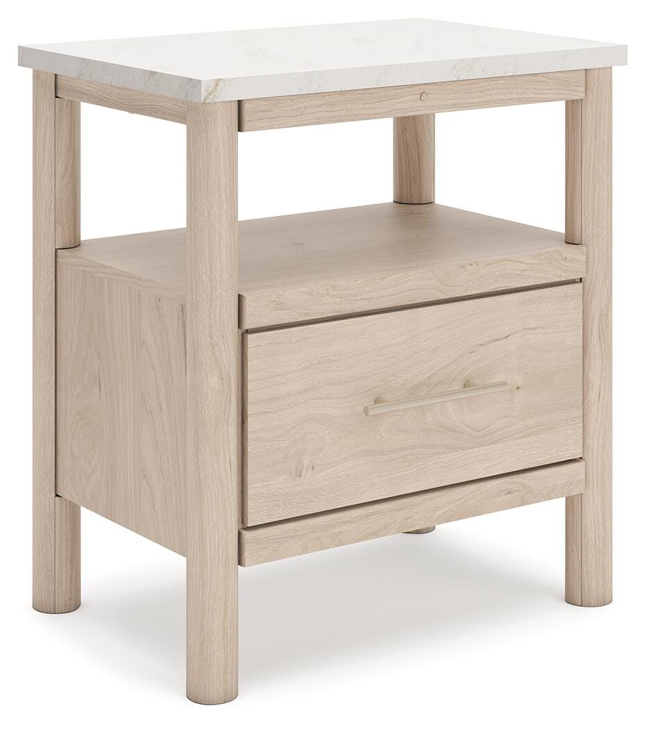Cadmori Nightstand in Two-tone, angle view