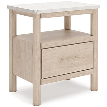 Cadmori Nightstand in Two-tone, angle view