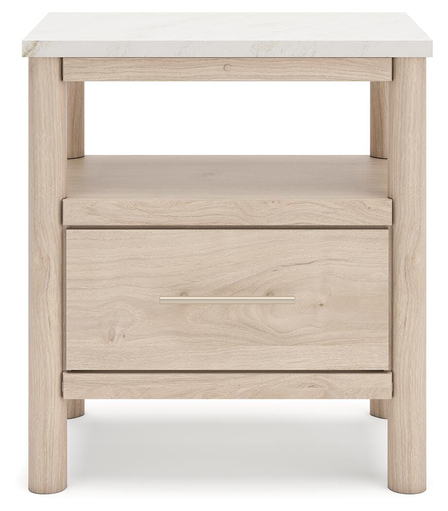 Cadmori Nightstand in Two-tone, front view