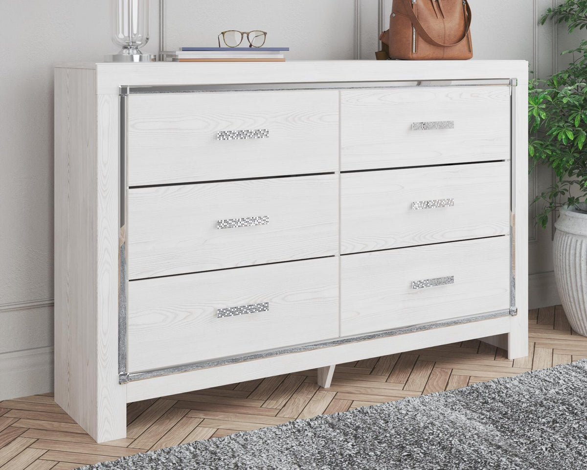 Altyra Dresser in White, lifestyle view