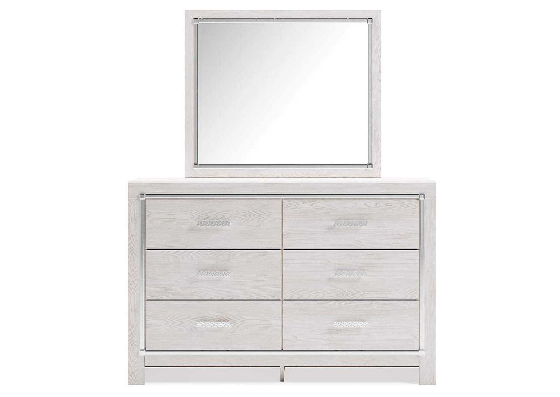 Altyra Full Panel Bed, Dresser and Mirror front view