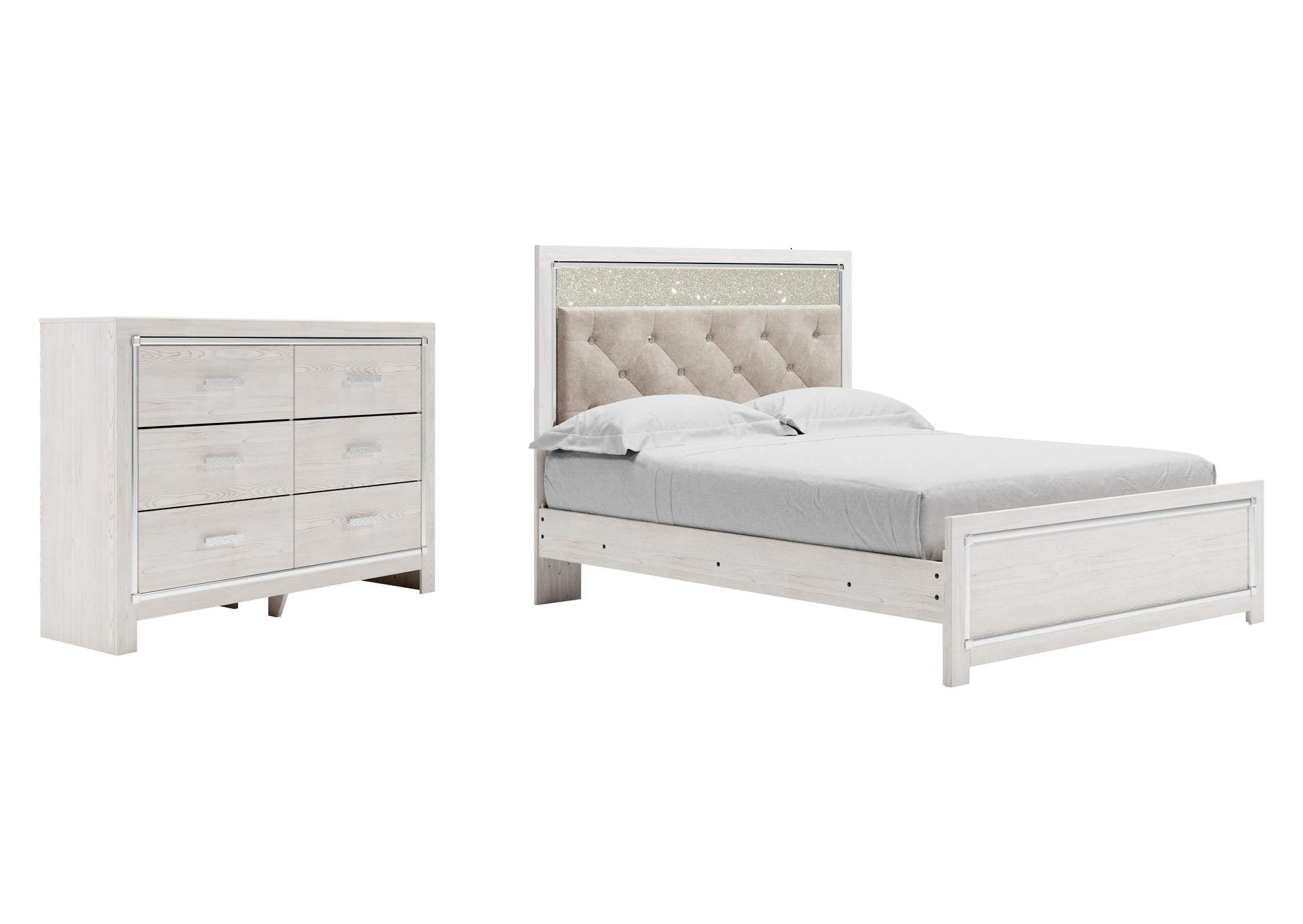 Altyra Queen Panel Bed with Dresser