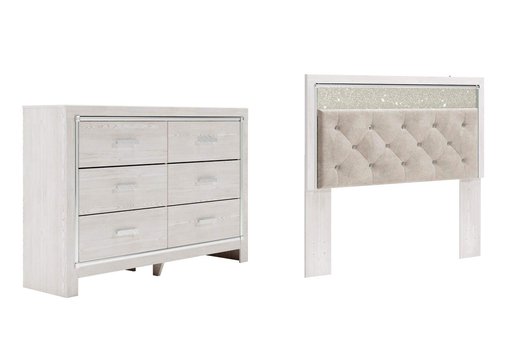 Altyra Queen Panel Headboard Bed with Dresser