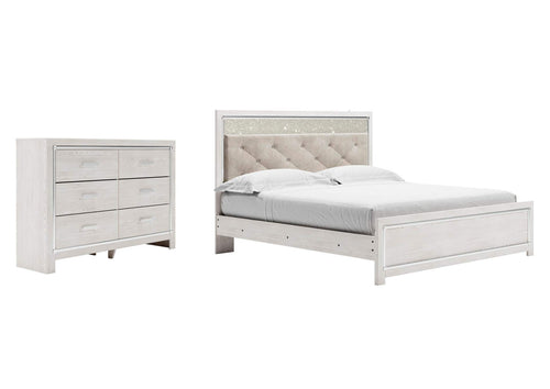 Altyra King Panel Bed with Dresser