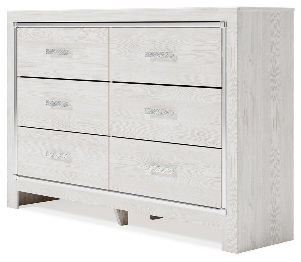 Altyra Dresser in White, angle view