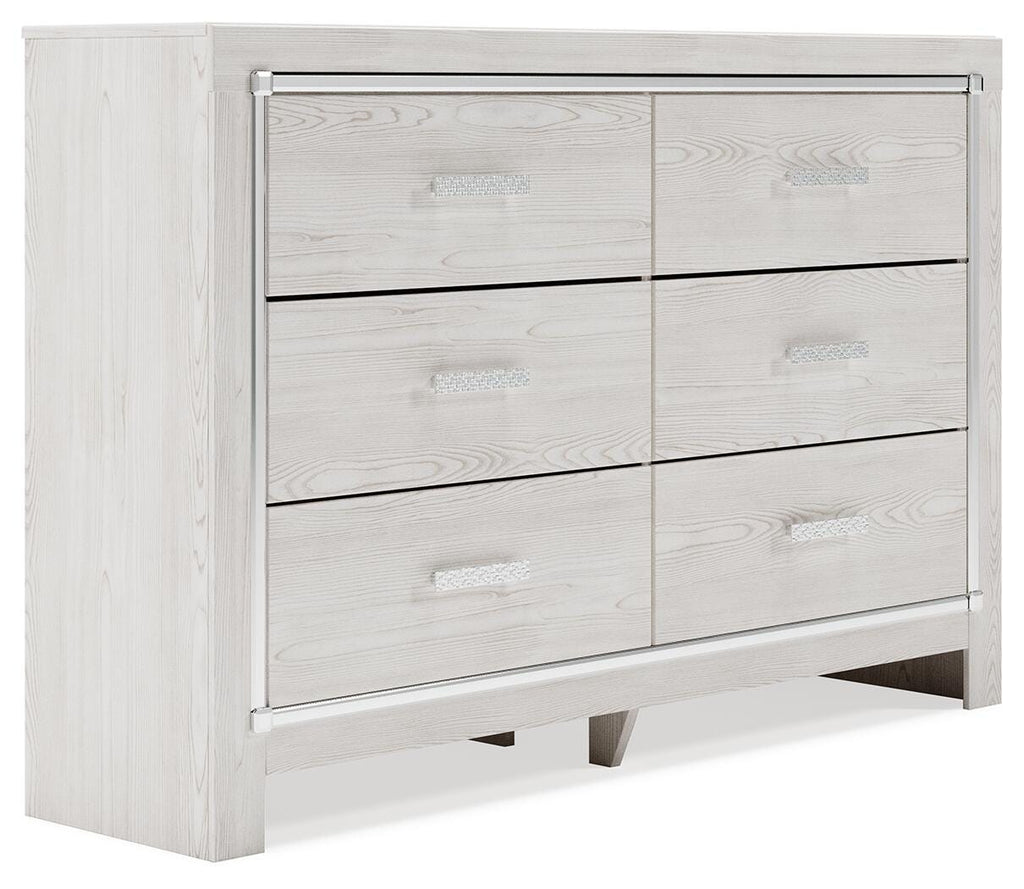 Altyra Dresser in White, angle view