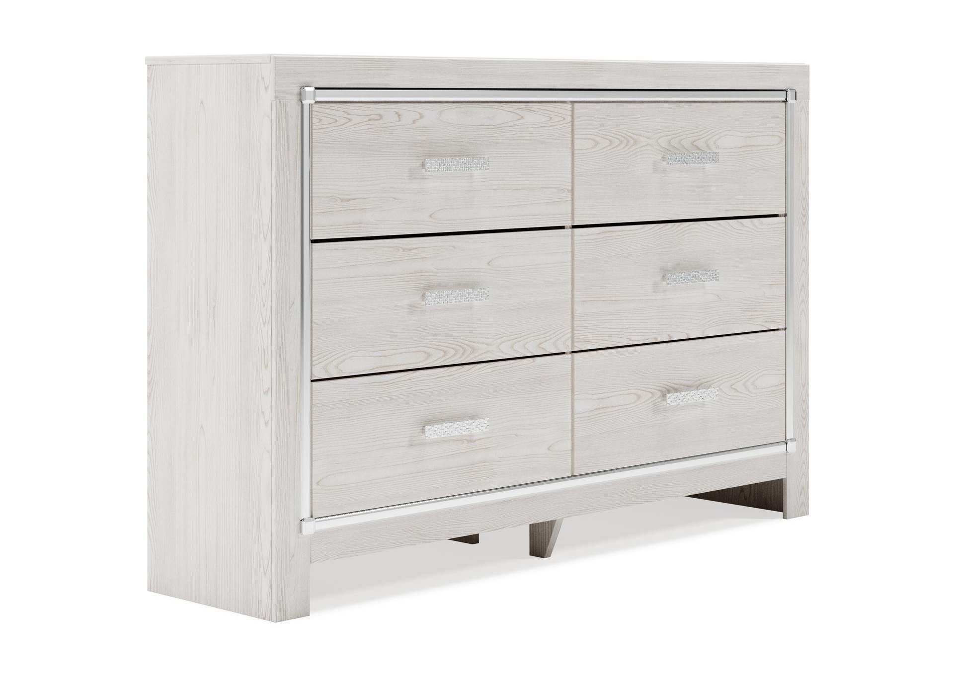 Altyra King Panel Bookcase Bed with Dresser angled view