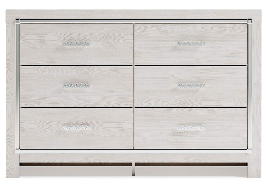 Altyra Twin Panel Bed, Dresser and Mirror front view