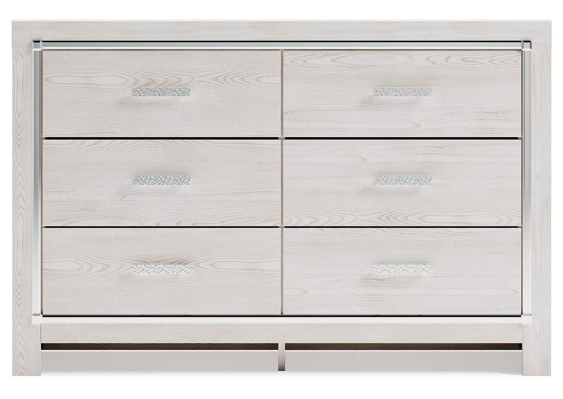 Altyra Twin Panel Bed, Dresser and Mirror front view