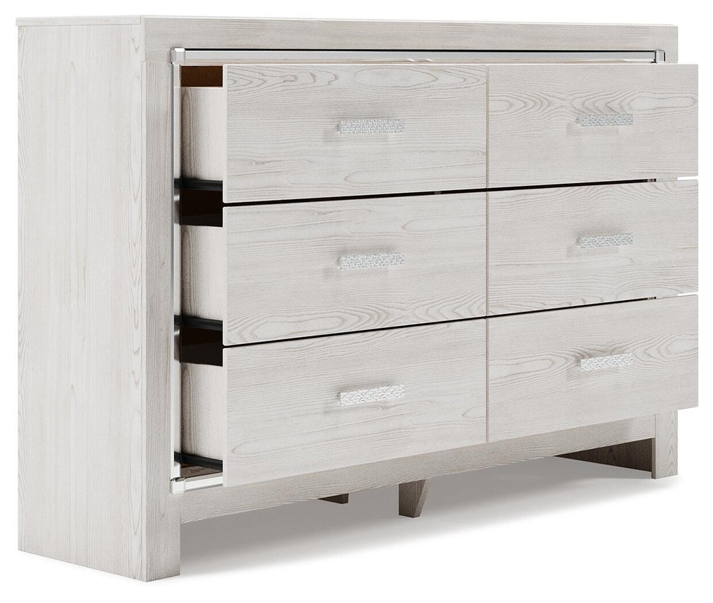 Altyra Dresser in White, open view