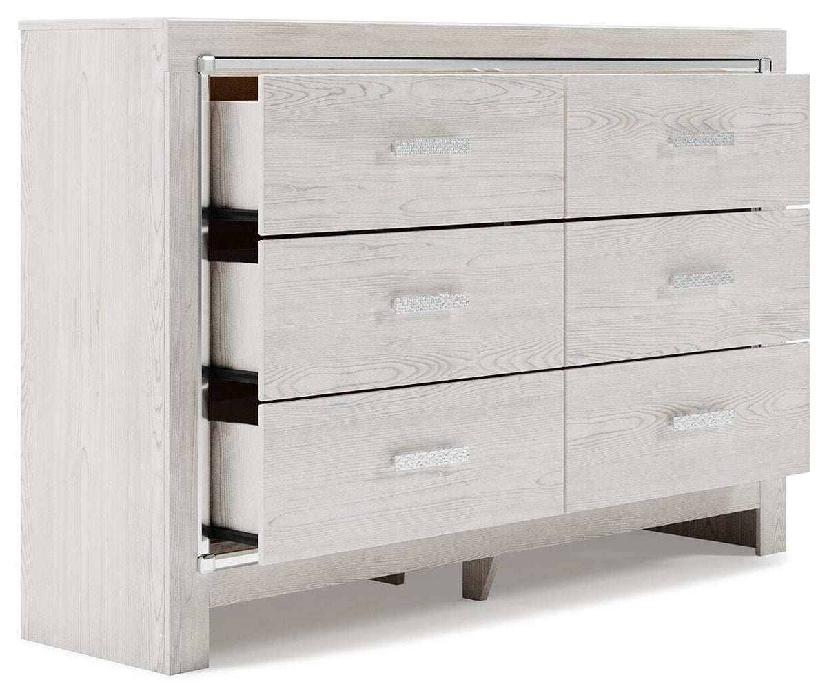 Altyra Dresser in White, open view