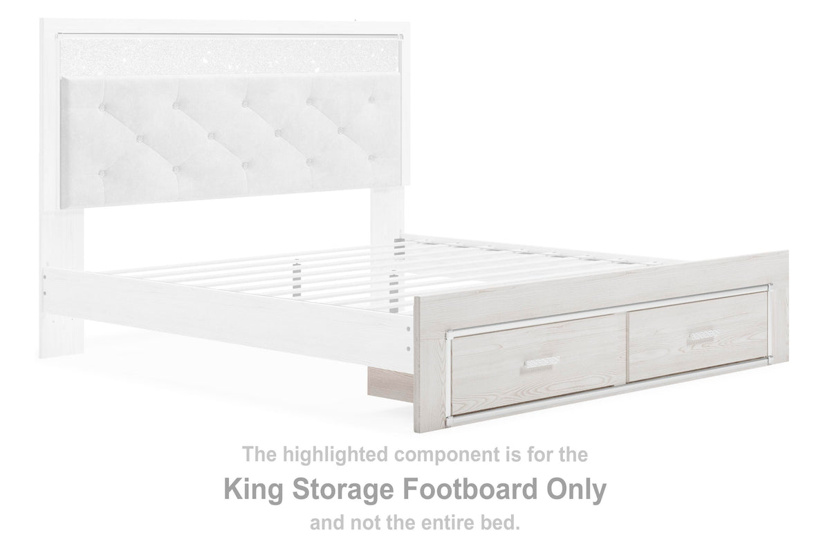 Altyra King Upholstered Bookcase Bed with Storage - image 14