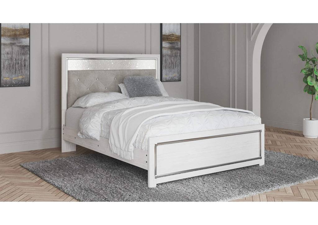 Altyra Queen Panel Headboard Bed with Dresser