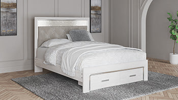 Altyra King Upholstered Bookcase Bed with Storage - image 20