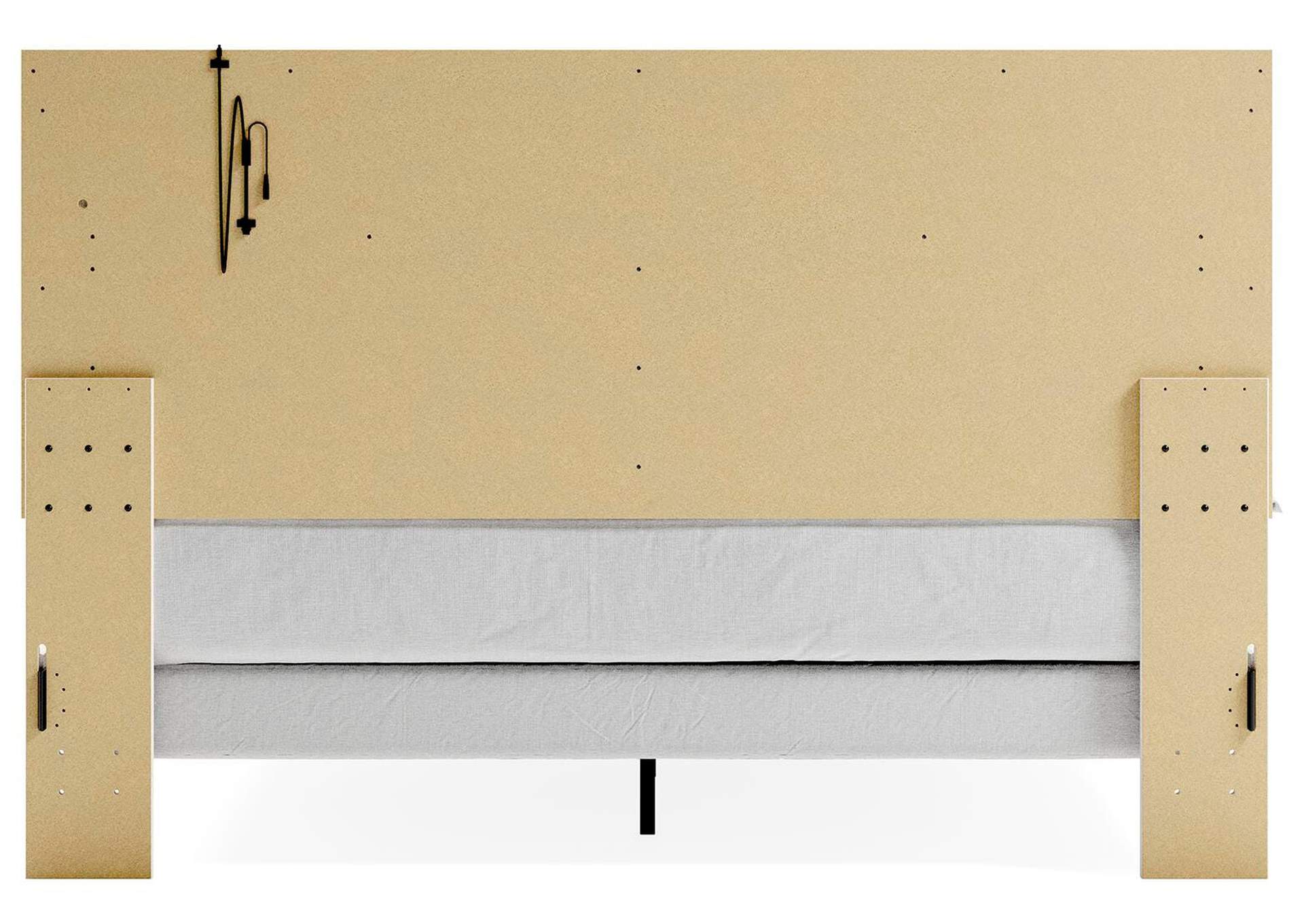 Lawroy King Panel Bed, Dresser, Mirror and Nightstand