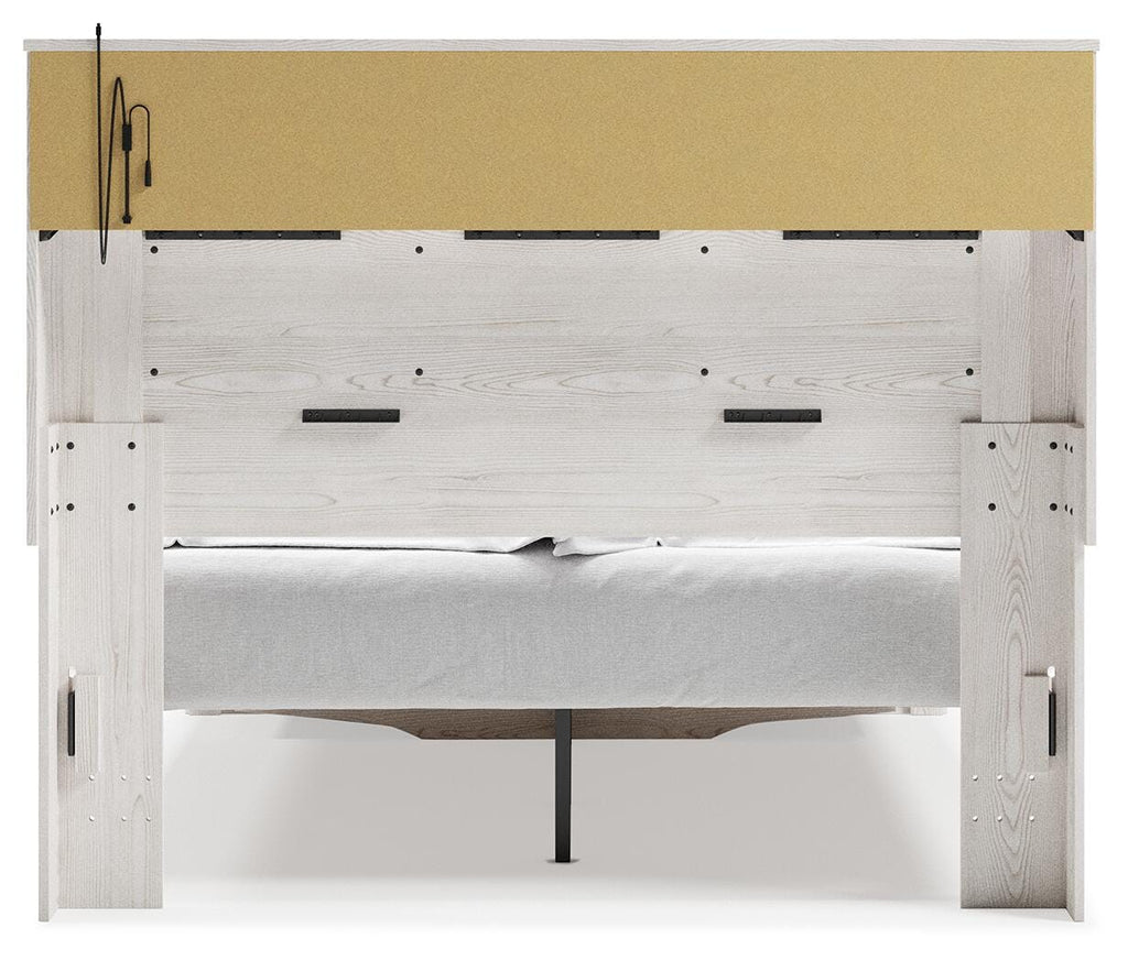 Altyra Queen Upholstered Bookcase Bed with Storage - image 7