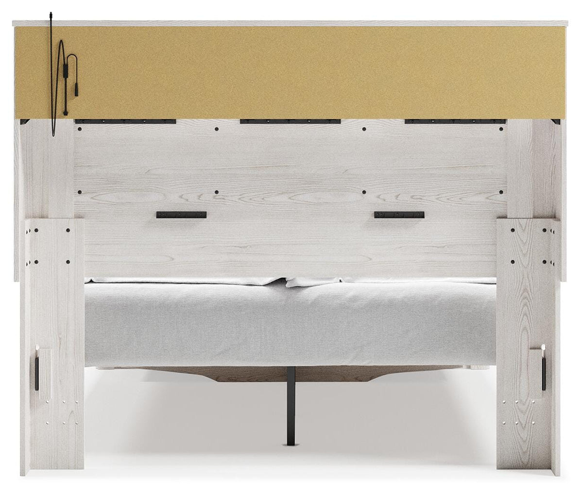 Altyra Queen Upholstered Bookcase Bed with Storage - image 7