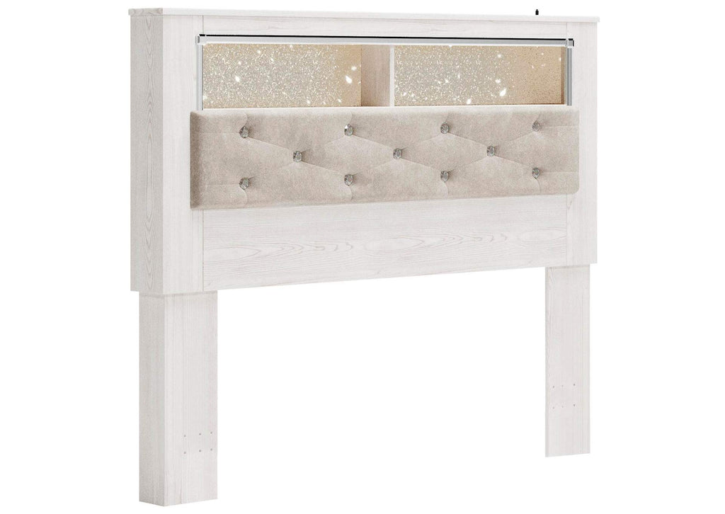 Altyra Queen Bookcase Headboard Bed with Dresser