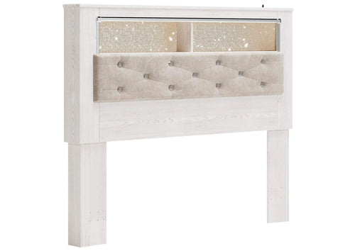 Altyra Queen Bookcase Headboard Bed with Dresser