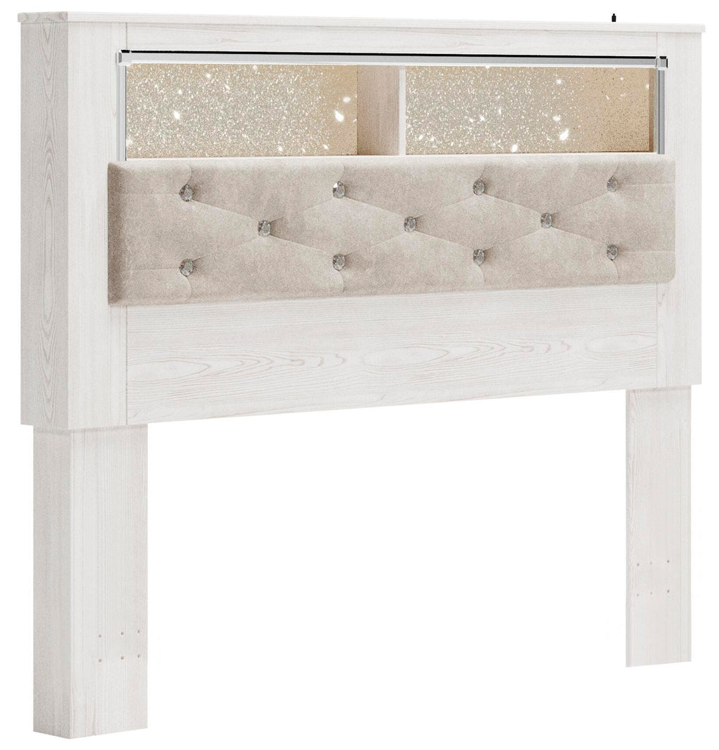 Altyra Queen Upholstered Bookcase Bed with Storage - image 16