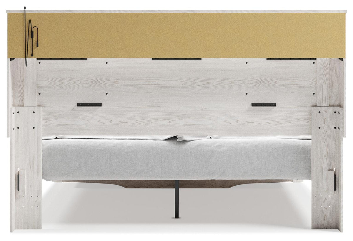 Altyra King Upholstered Bookcase Bed with Storage - image 7