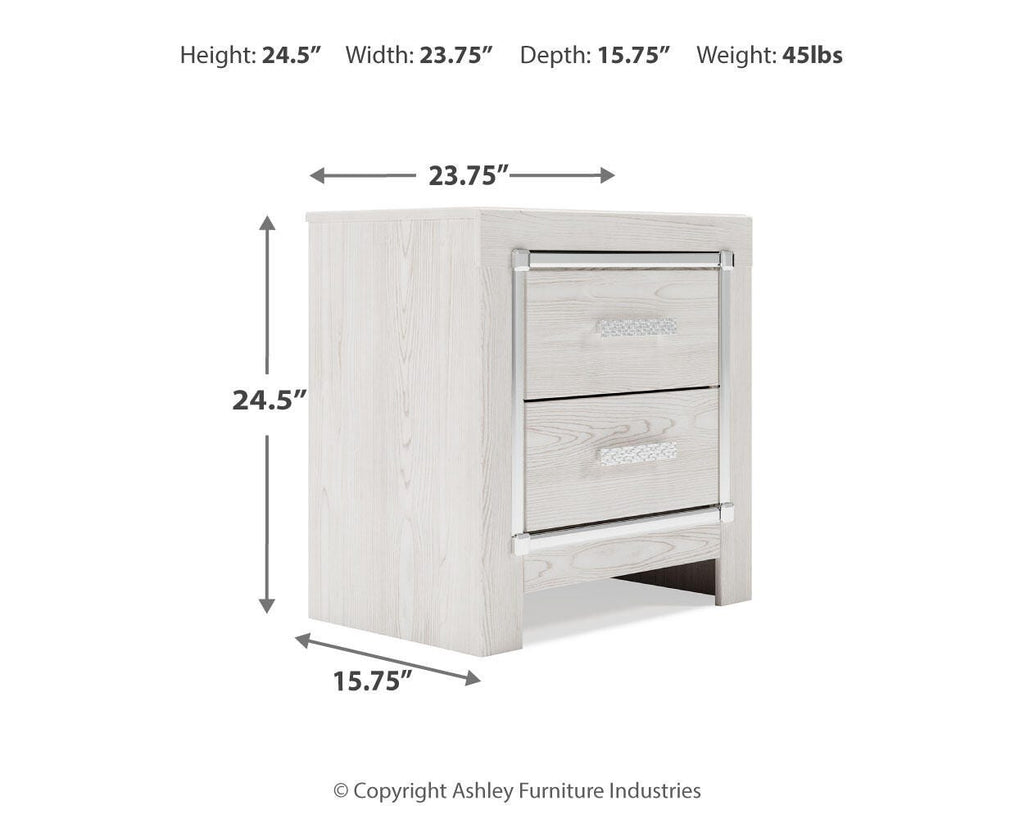 Altyra Nightstand in White, alternate view 5
