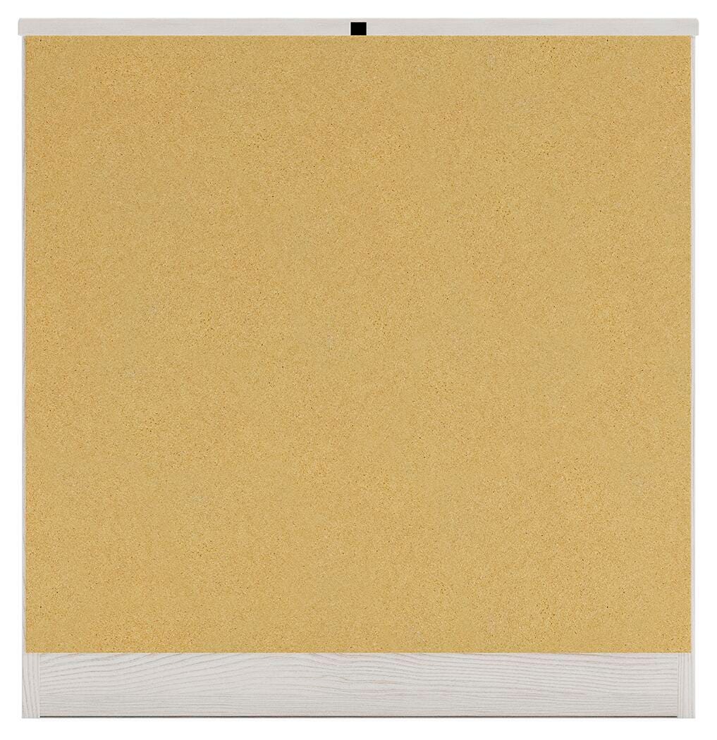 Altyra Nightstand in White, back view