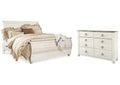 Willowton King Sleigh Bed with Dresser