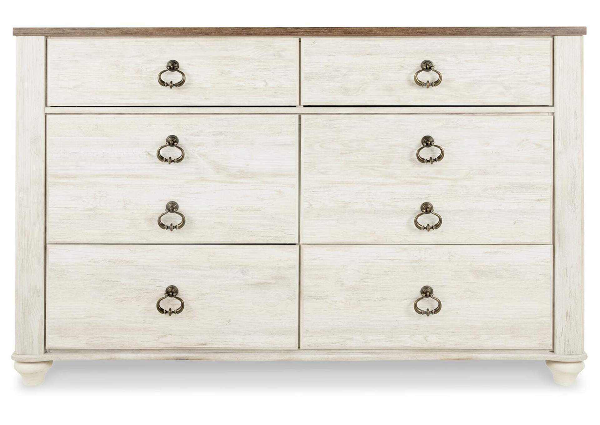 Willowton Full Panel Bed, Dresser, Mirror, 2 Chests and nightstand