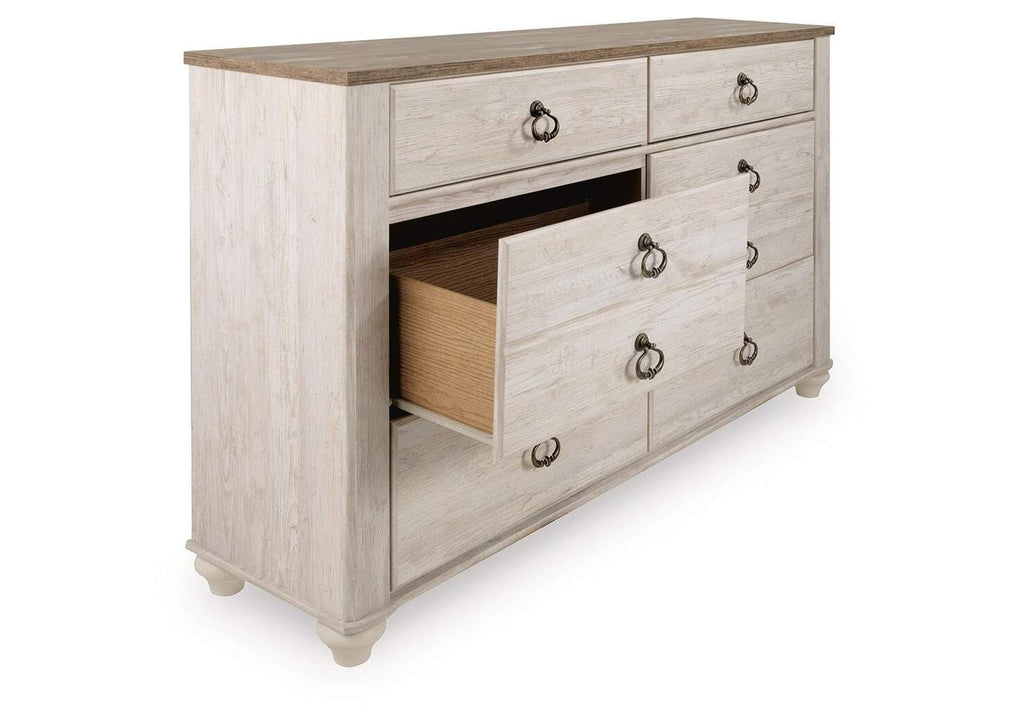 Willowton Queen Panel Bed with Dresser and Nightstand