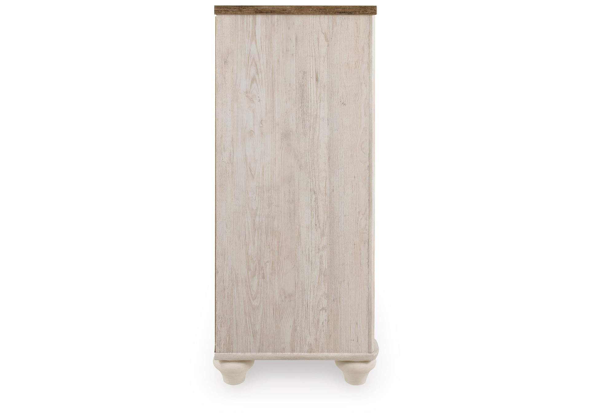Willowton King Panel Bed with Dresser and Nightstand side view