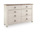 Willowton Dresser in Whitewash
