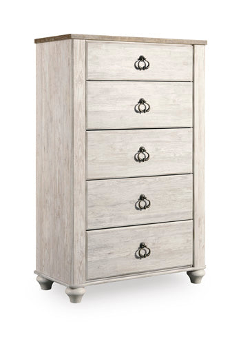 Willowton Chest of Drawers in Whitewash