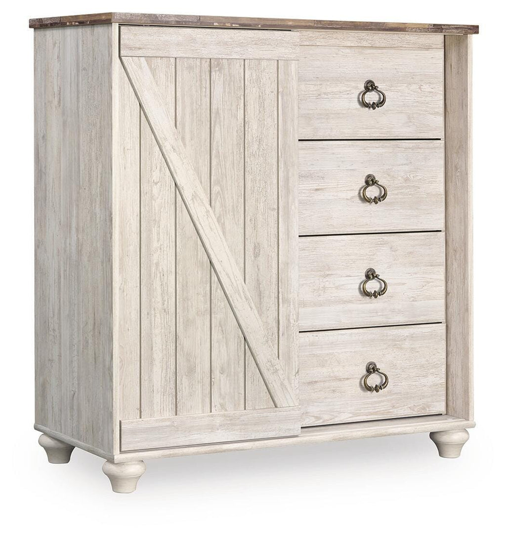 Willowton Dressing Chest in Whitewash, alternate view 2
