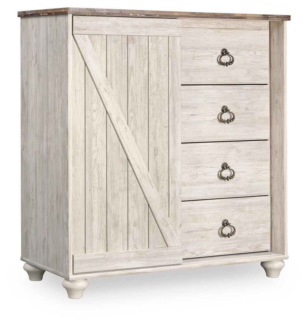Willowton Dressing Chest in Whitewash, alternate view 2