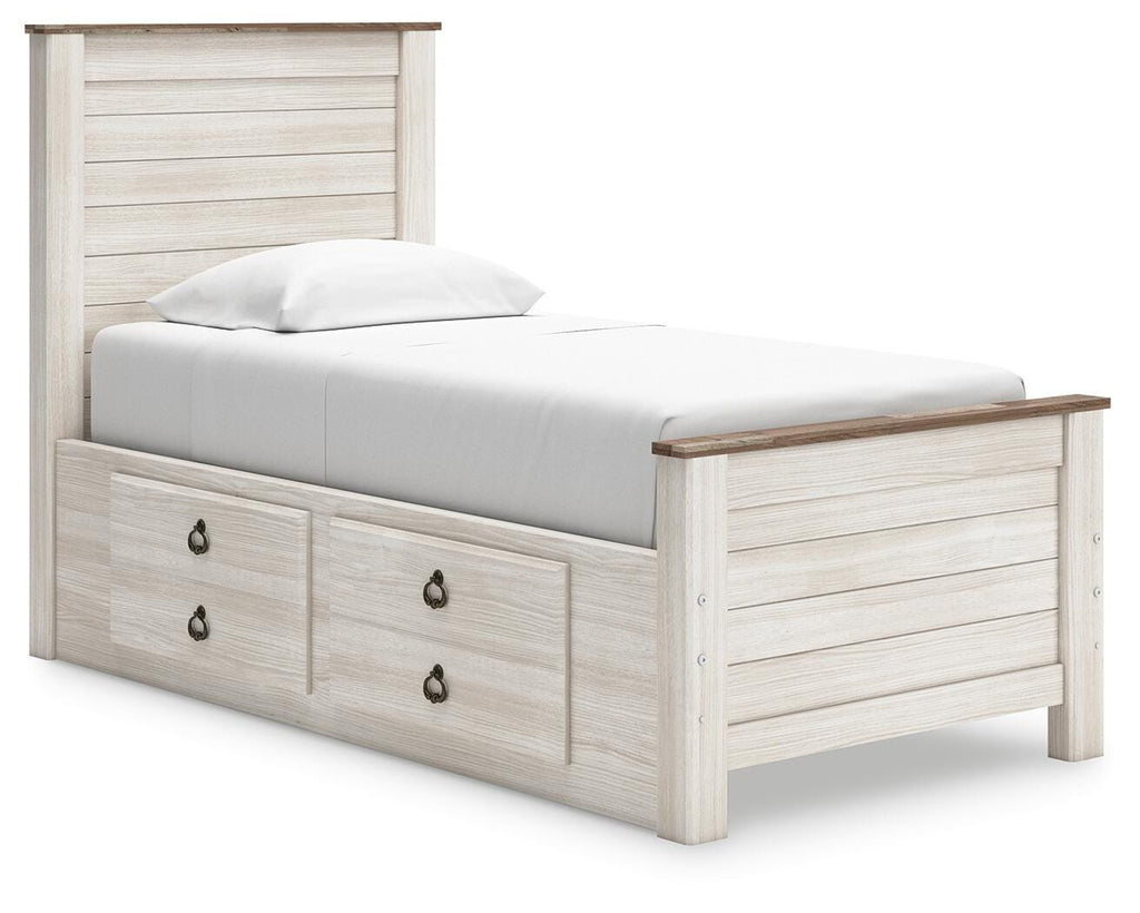 Willowton Twin Panel Bed with 2 Storage Drawers - image 3