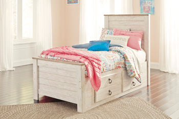 Willowton Twin Panel Bed with 2 Storage Drawers - image 1