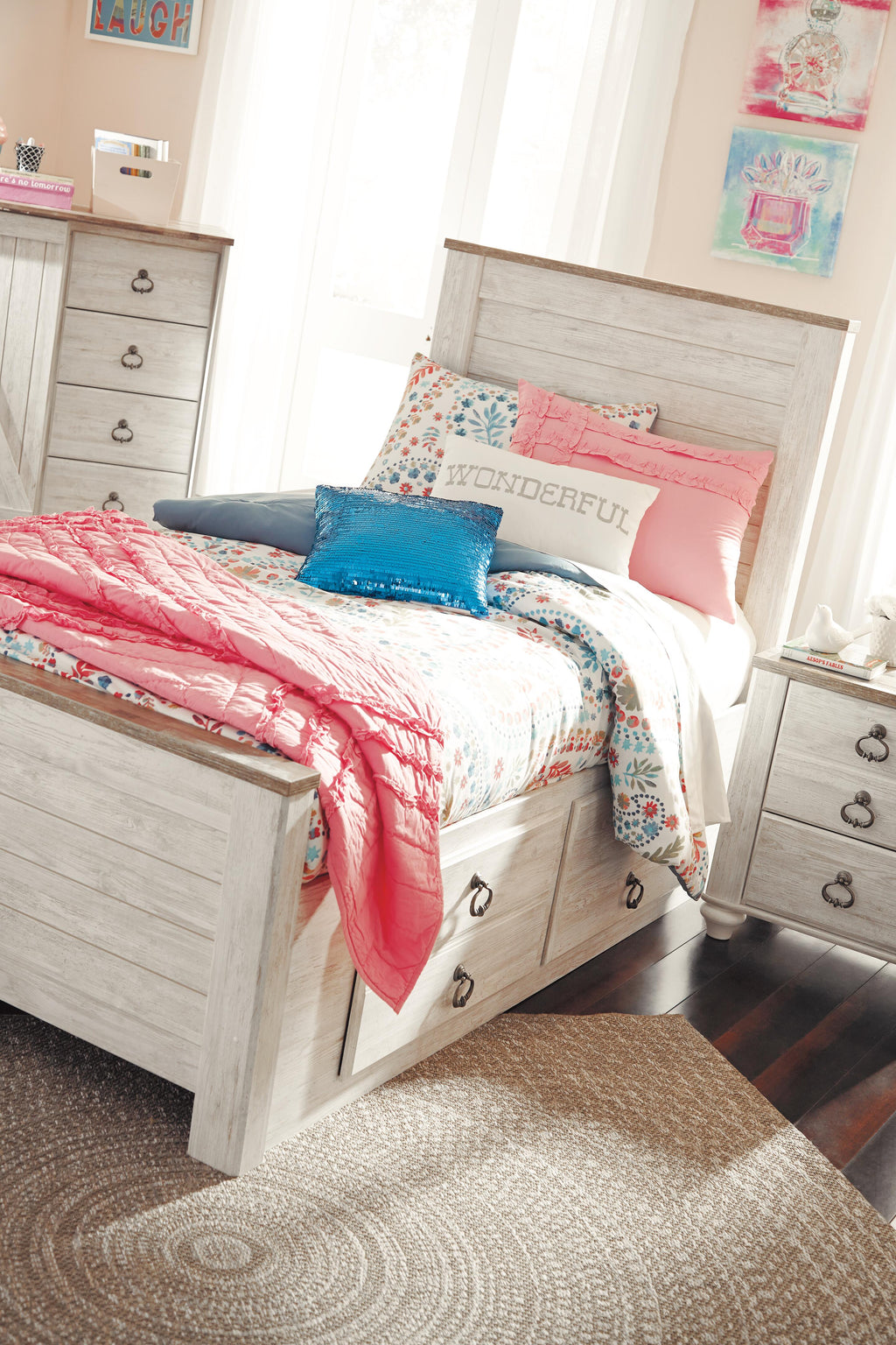 Willowton Twin Panel Bed with 2 Storage Drawers - image 17
